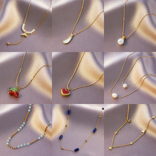 Round bead love anklet