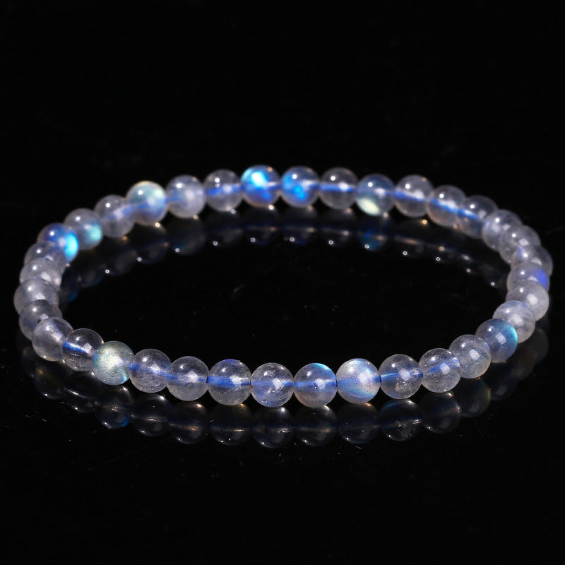 8A Natural Gray Moonlight Single Ring Bracelet Women's