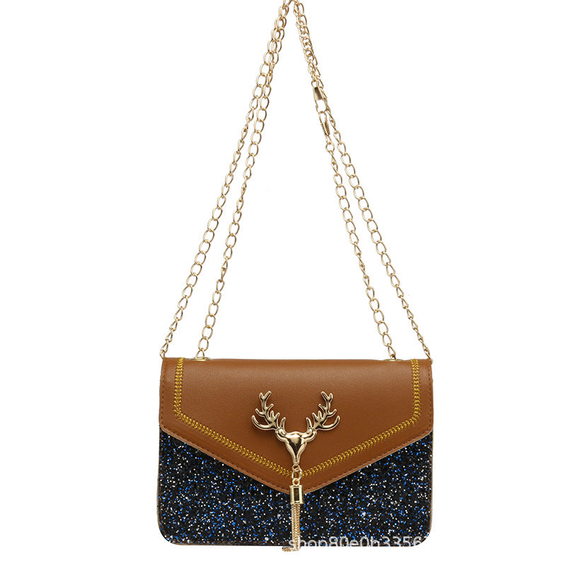 Women's shoulder square bag