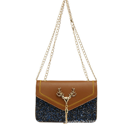 Women's shoulder square bag