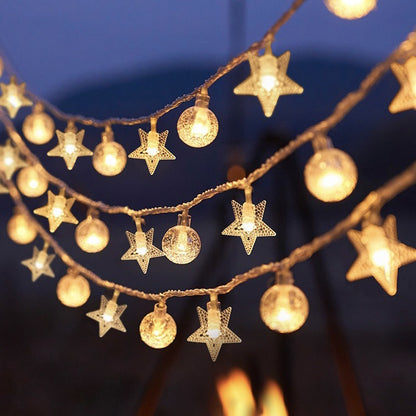 RGB star light outdoor light string macaron color changing