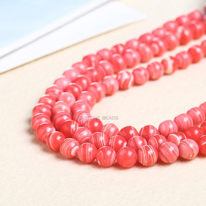 Imitation Argentine red stone loose beads round beads