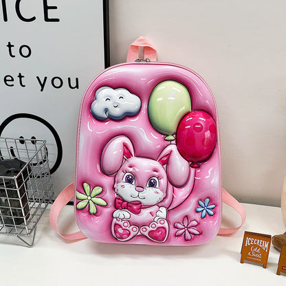 Cute eggshell bag kindergarten baby school bag