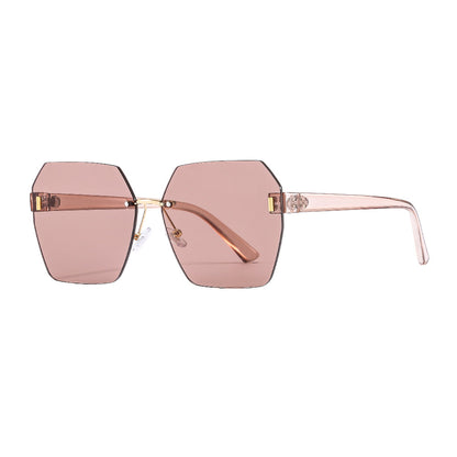 Frameless Sunglasses Women Korean Retro UV Protection