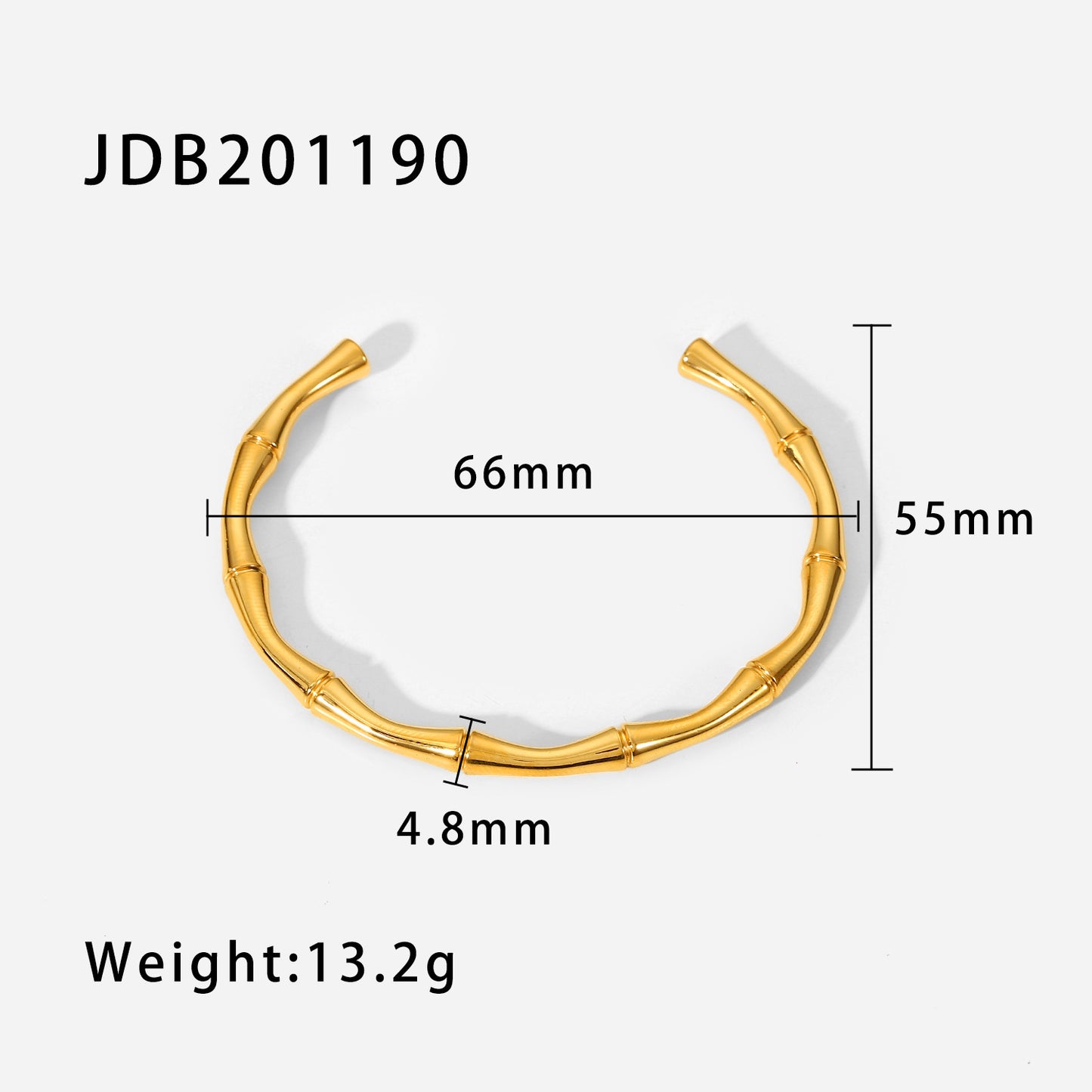 18K gold plated stainless steel bracelet for women