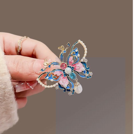 Premium Enamel Painted Butterfly Brooch