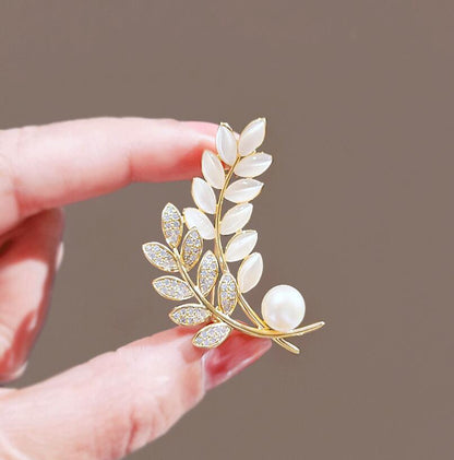 Opal Wheat Brooch