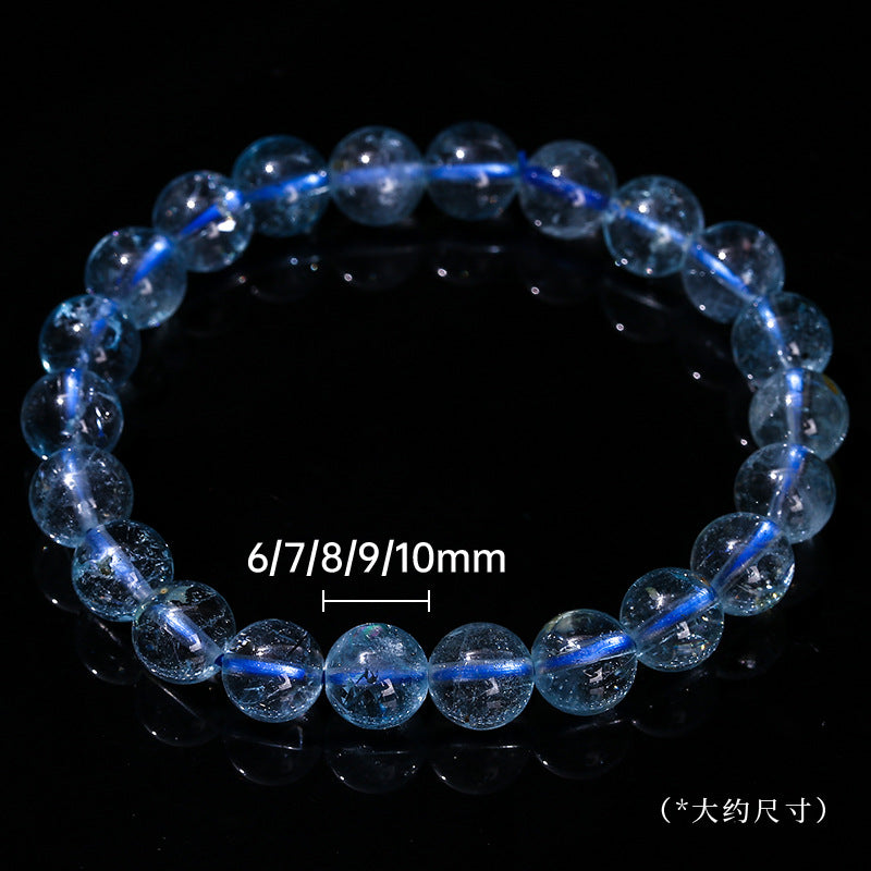 Natural blue topaz bracelet.