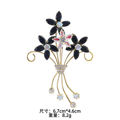 Eco-friendly crystal brooch pin