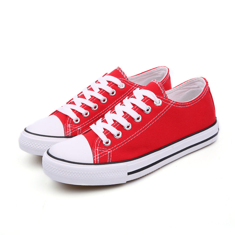 2 New canvas shoes men's and women's casual shoes