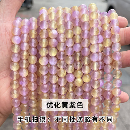 Rainbow gypsum stone loose beads