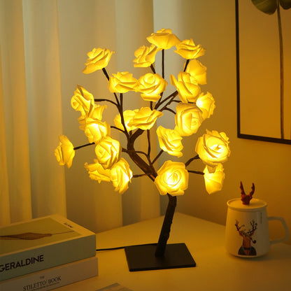 USB switch LED simulation rose tree lamp decoration night light