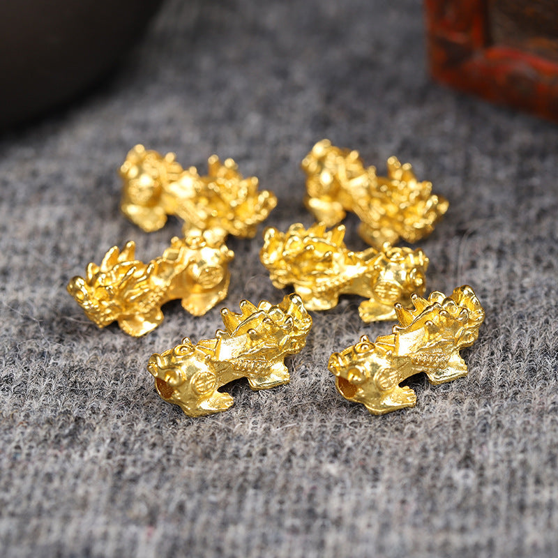 Wufu alloy Pixiu loose beads