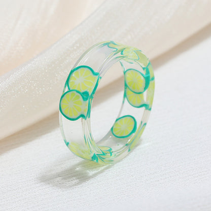 Acrylic resin fruit ring