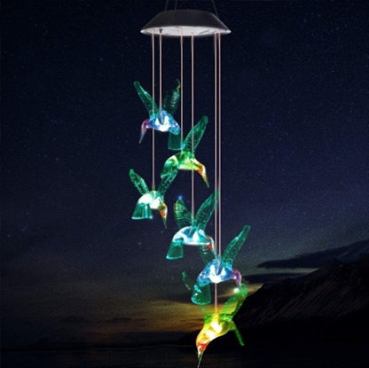 Wind Chime Light Polysilicon Solar Panel Garden Decoration