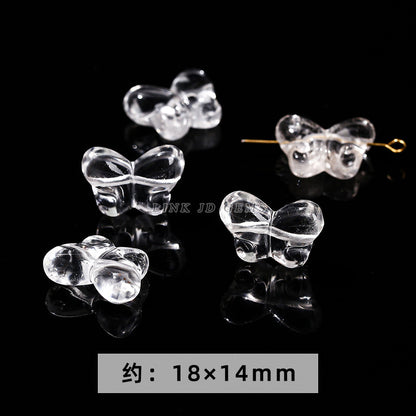 Natural white crystal jewelry accessories loose bead engraving