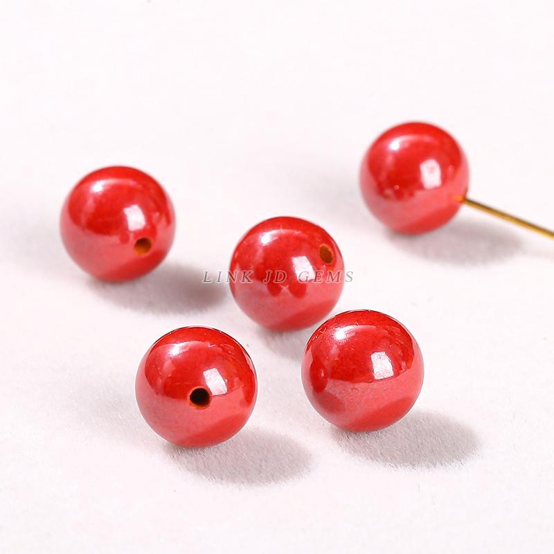 High content purple sand non-porous beads emperor sand cinnabar loose beads