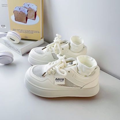 Spring new white shoes for female students