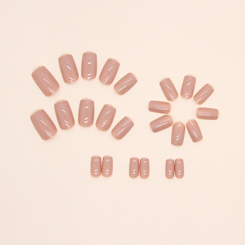 Nude Square Nails