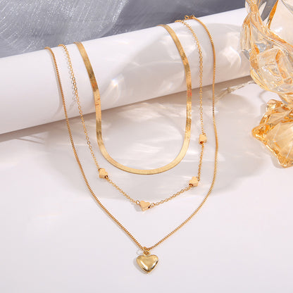 women's multi-layered clavicle necklace