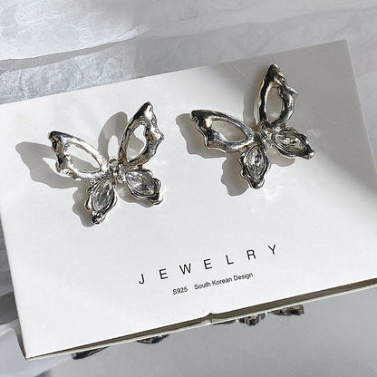 Diamond Butterfly Earrings