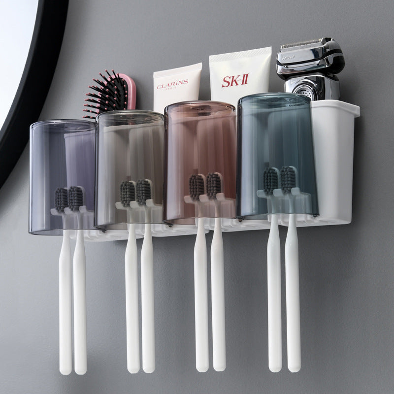 Wall-mounted Toothbrush Holder Set