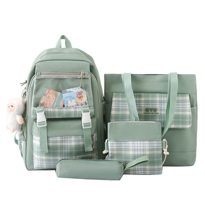 4-piece Oxford cloth backpack