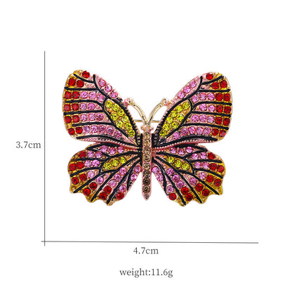 Fashion Colorful Butterfly Brooch Set