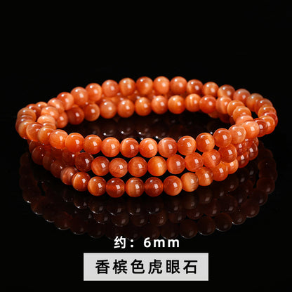 Natural crystal multi-circle bracelet