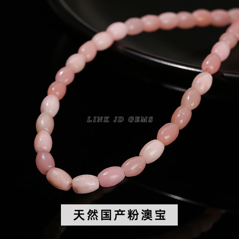 4X6mm natural Shoushan stone rice beads loose beads