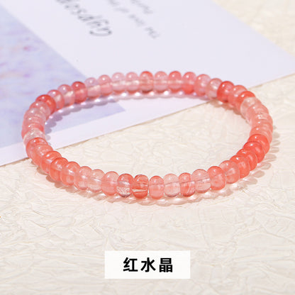 6Mm natural Tianshan Cui abacus bead bracelet.