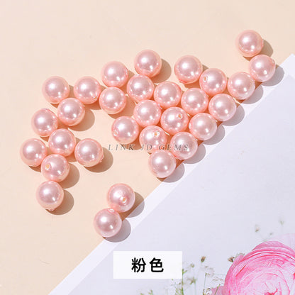 Multi-color imitation Nanyang half-hole beads loose beads pearls