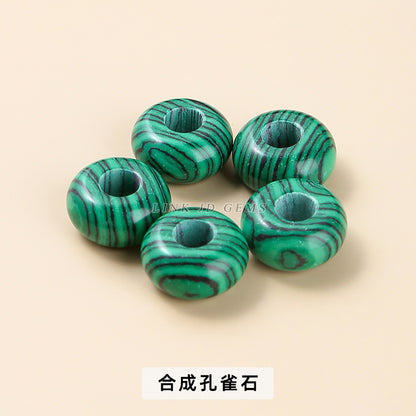 14 * 8m natural jade crystal abacus large hole beads loose beads