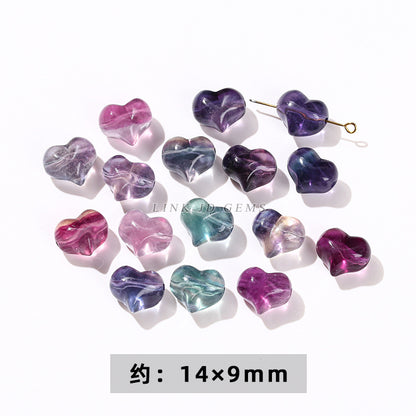 Natural color fluorite small carving