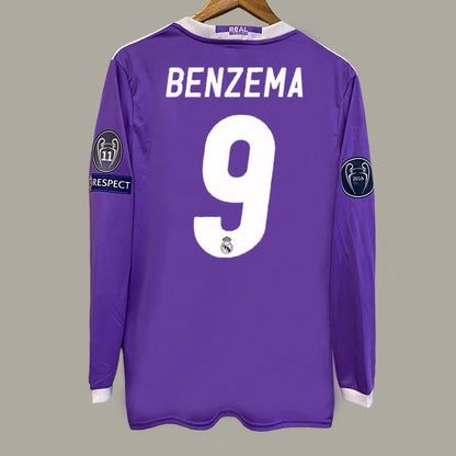 16-17 Real Purple Away Ronaldo Benzema Ramos Retro Jersey