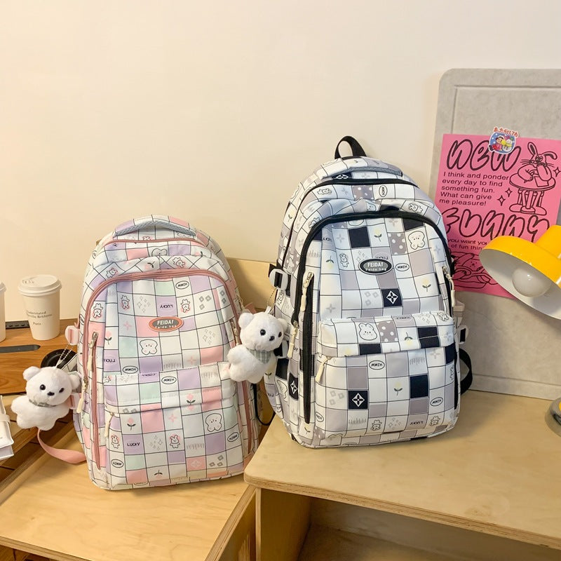 Schoolbag, cartoon pattern backpack