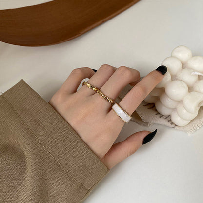 Index finger ring adjustable three-piece set