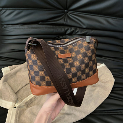 Retro checkerboard bag simple