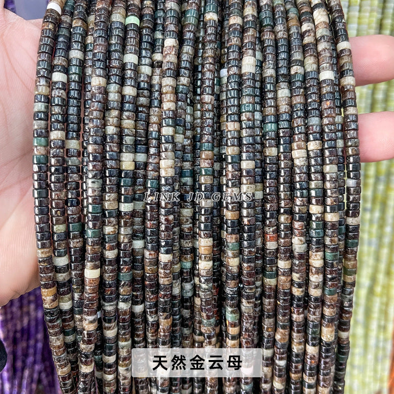 2 * 4Mm multi-colored emperor stone septum loose beads