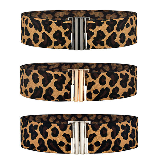 Belt leopard print