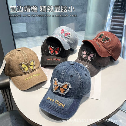 Gorra de béisbol de mariposa 