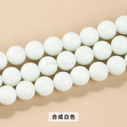 Luminous stone loose beads fluorescent stone beads