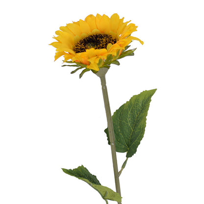 Single artificial sunflower flower