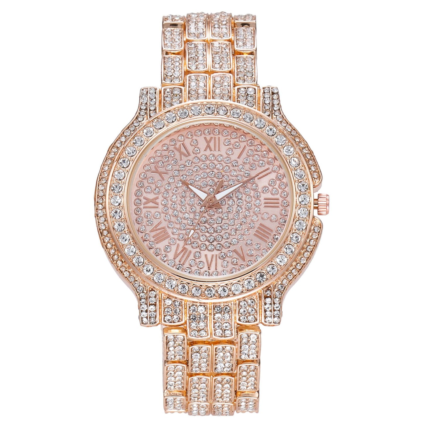 Rhinestone Roman Numeral Quartz Watch