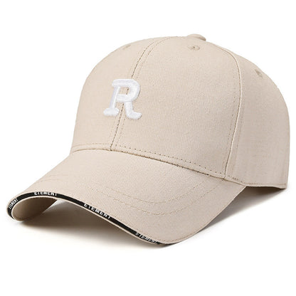 R Logo Korean Slimming Baseball Cap