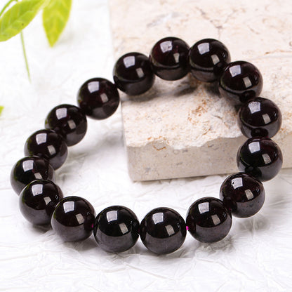 Natural Starlight Purple Teeth Black Bracelet