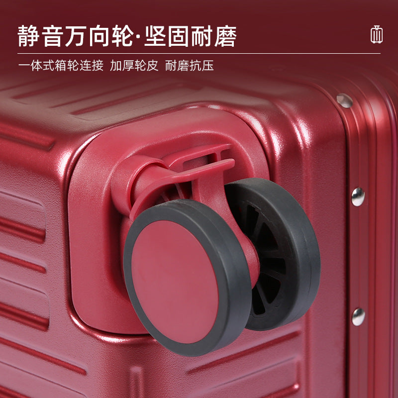 Anti-drop red wedding trolley case