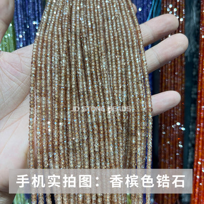 2 * 3Mm Jingde Jewelry Section Zircon Abacus Beads