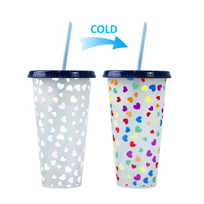 710Ml temperature-sensitive plastic color-changing cup