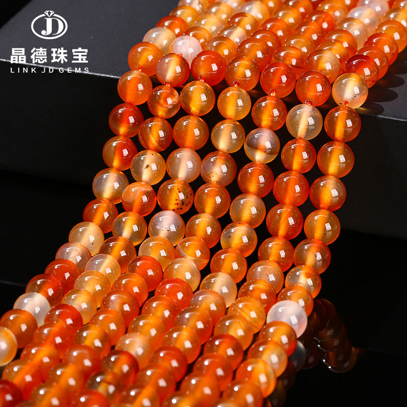 Agate loose bead jewelry accessories